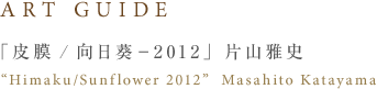 ART GUIDE 「皮膜／向日葵-2012」片山雅史