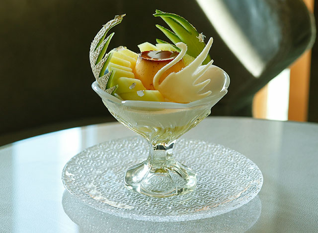 Palace Hotel Tokyo – The Palace Lounge – Spring 2023 – Pudding à la Mode with Melon